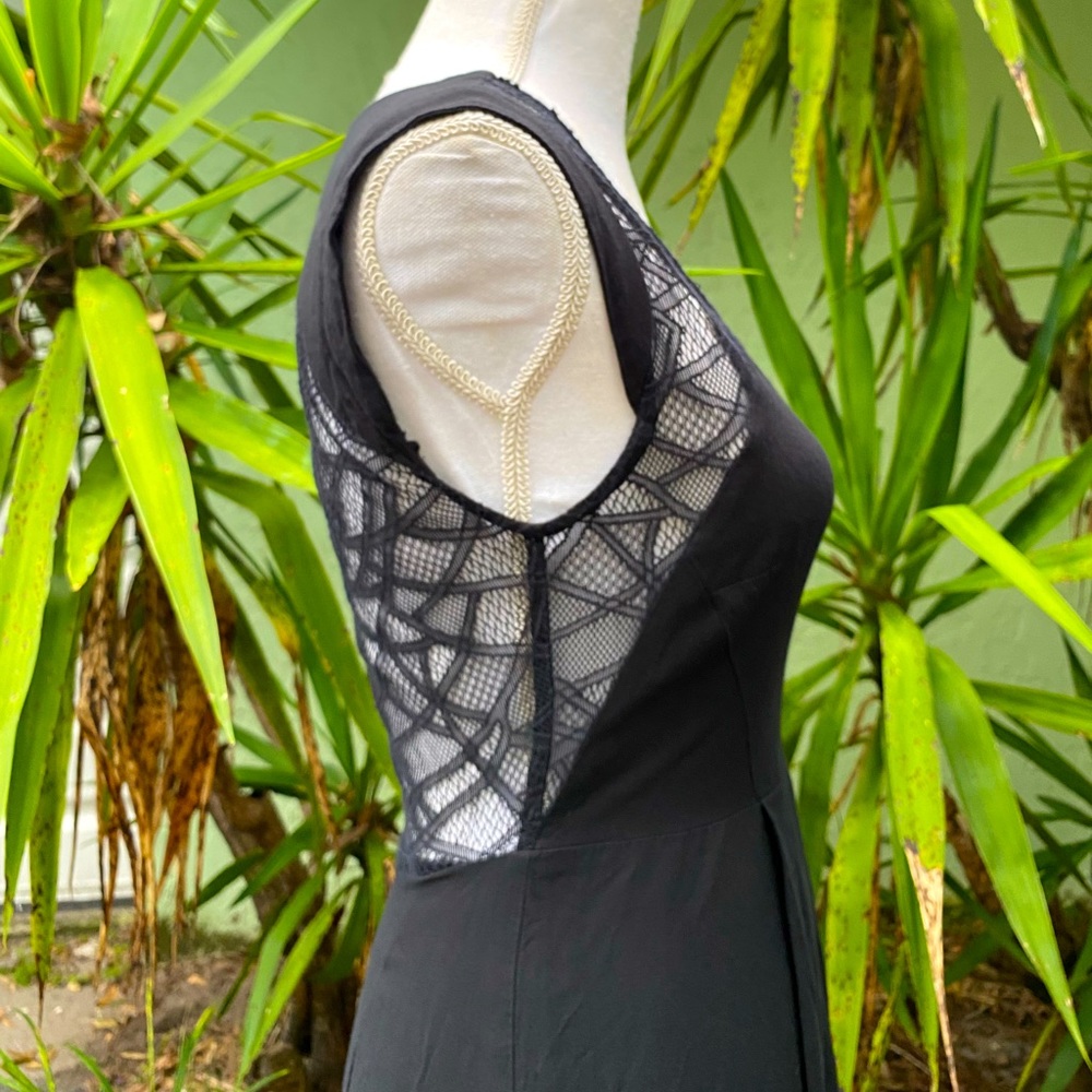 Urban Outfitters Lace Back Black Dress